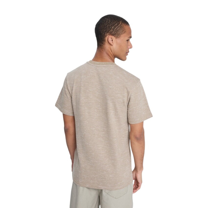 Quiksilver Lopaz Striped Bej Erkek Tshirt - 3