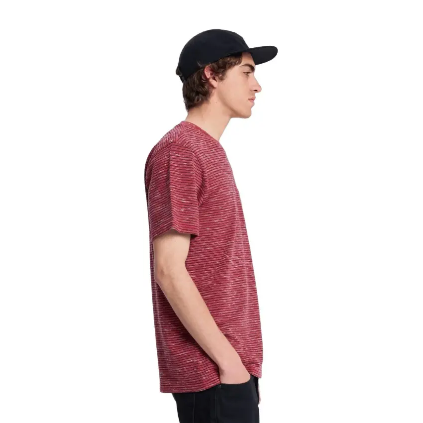 Quiksilver Lopaz Striped S Kırmızı Erkek Tshirt - 3