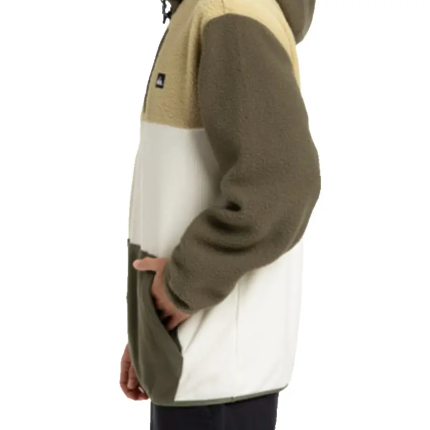 Quiksilver Ocean View Mix Up Hoody Haki Erkek Polar - 3