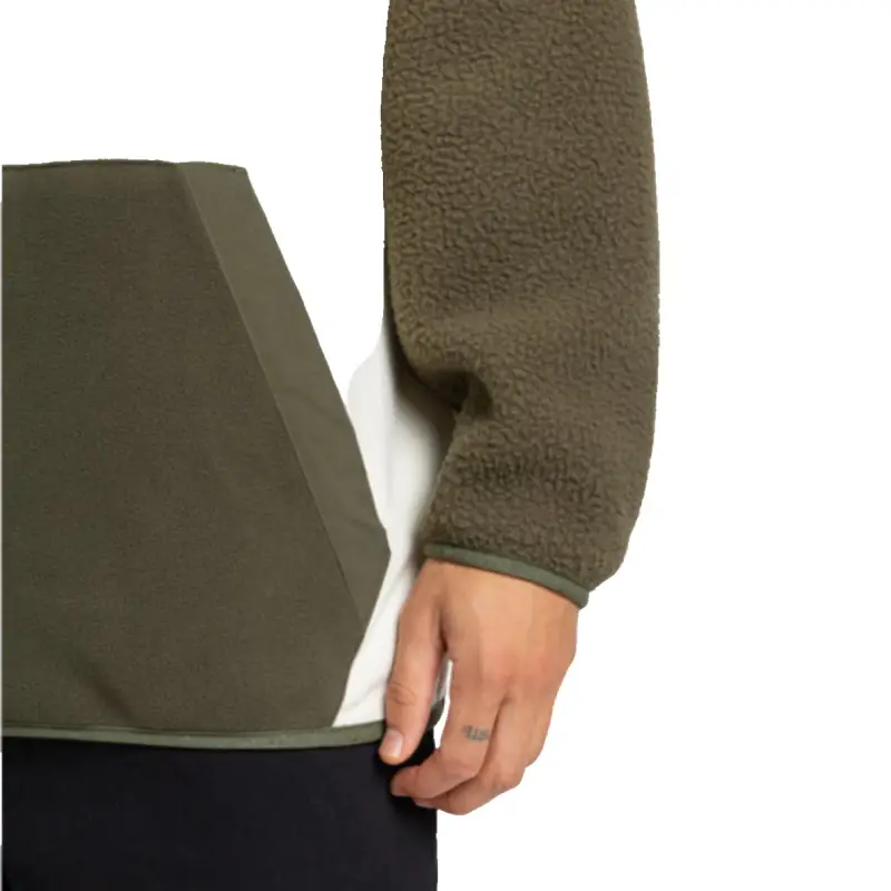 Quiksilver Ocean View Mix Up Hoody Haki Erkek Polar - 6