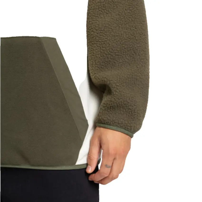 Quiksilver Ocean View Mix Up Hoody Haki Erkek Polar - 6