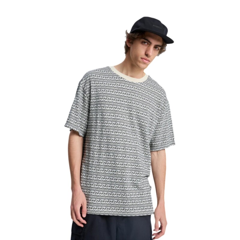 Quiksilver Okano Jacquard Beyaz Erkek Tshirt - 1