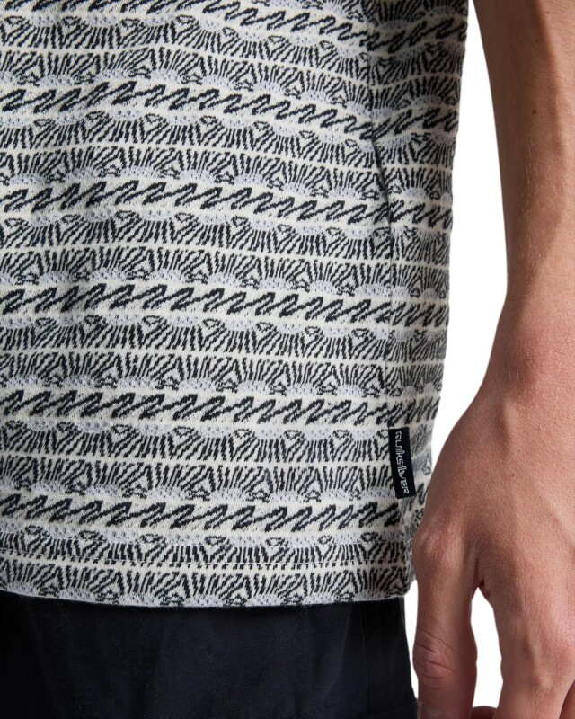 Quiksilver Okano Jacquard Beyaz Erkek Tshirt - 5