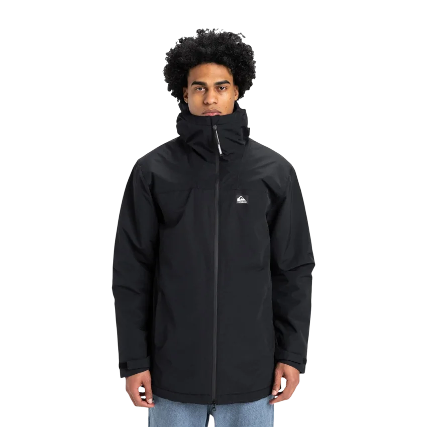Quiksilver Overcast 3K Parka Antrasit Erkek Mont - 1