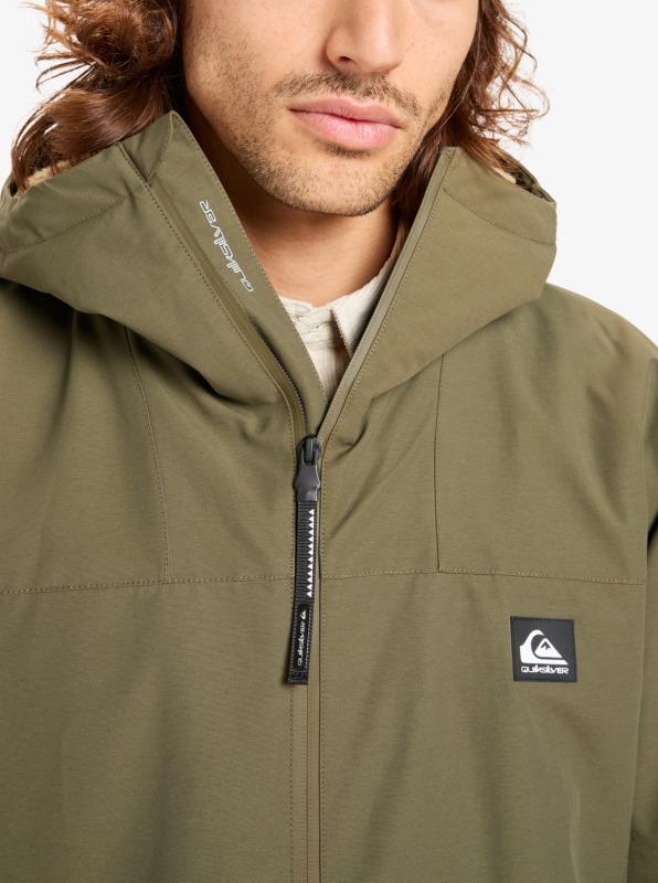 Quiksilver Overcast 3K Warm Haki Erkek Mont - 3