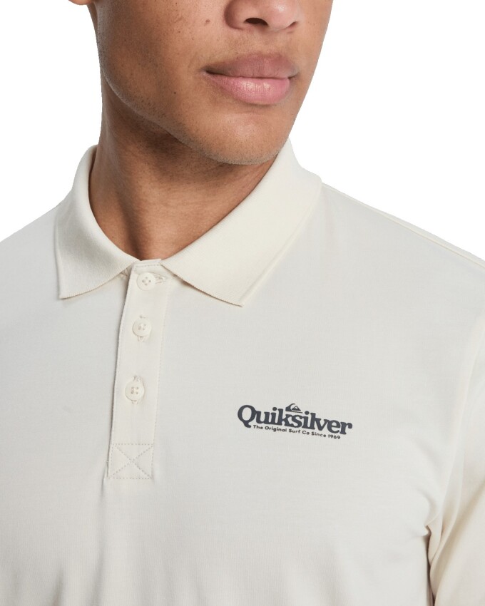 Quiksilver Polo Strech Beyaz Erkek Tshirt - 3