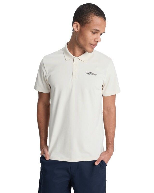 Quiksilver Polo Strech Beyaz Erkek Tshirt - 1