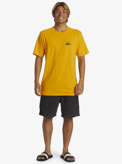 Quiksilver QS COMP LOGO DNA SARI Erkek Tshirt - 7