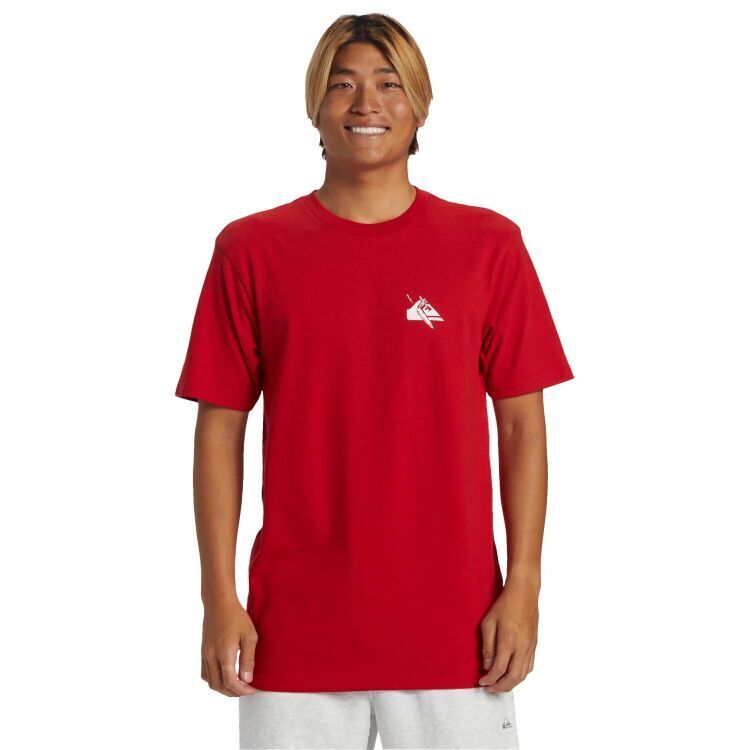 Quiksilver QS PETROGLYPH LOGO DNA KIRMIZI Erkek Tshirt - 1