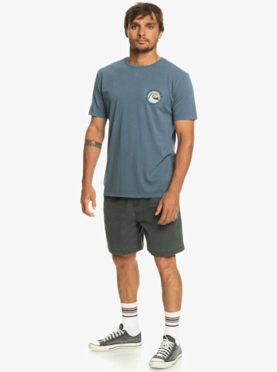 Quiksilver QSBUBBLESTAMP M TEES Mavi Erkek Tshirt - 3