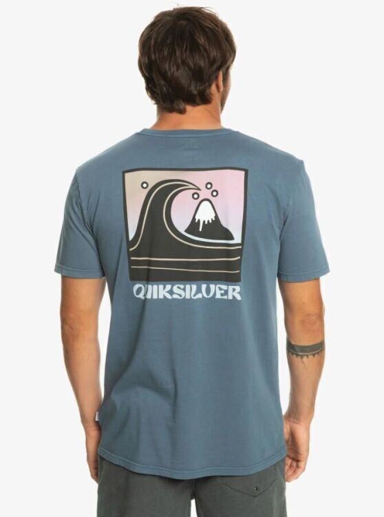 Quiksilver QSBUBBLESTAMP M TEES Mavi Erkek Tshirt - 2