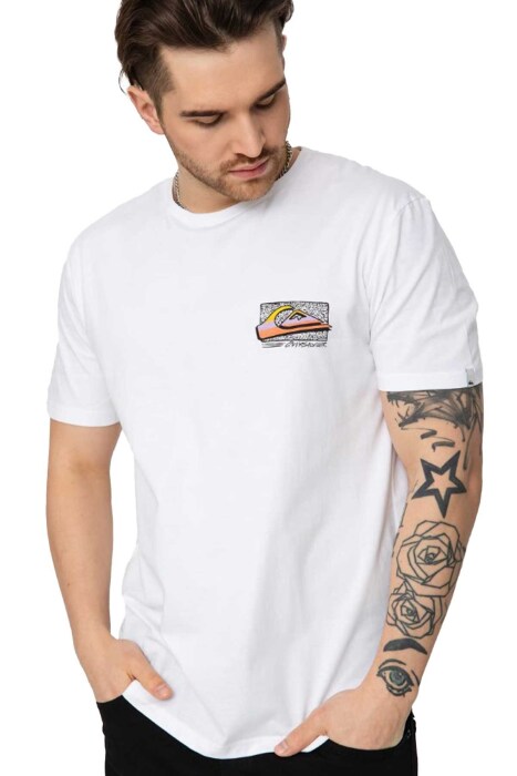 Quiksilver RETROFADE M TEES BEYAZ Erkek Tshirt - 1