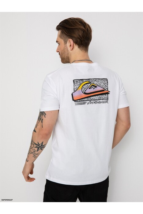 Quiksilver RETROFADE M TEES BEYAZ Erkek Tshirt - 7
