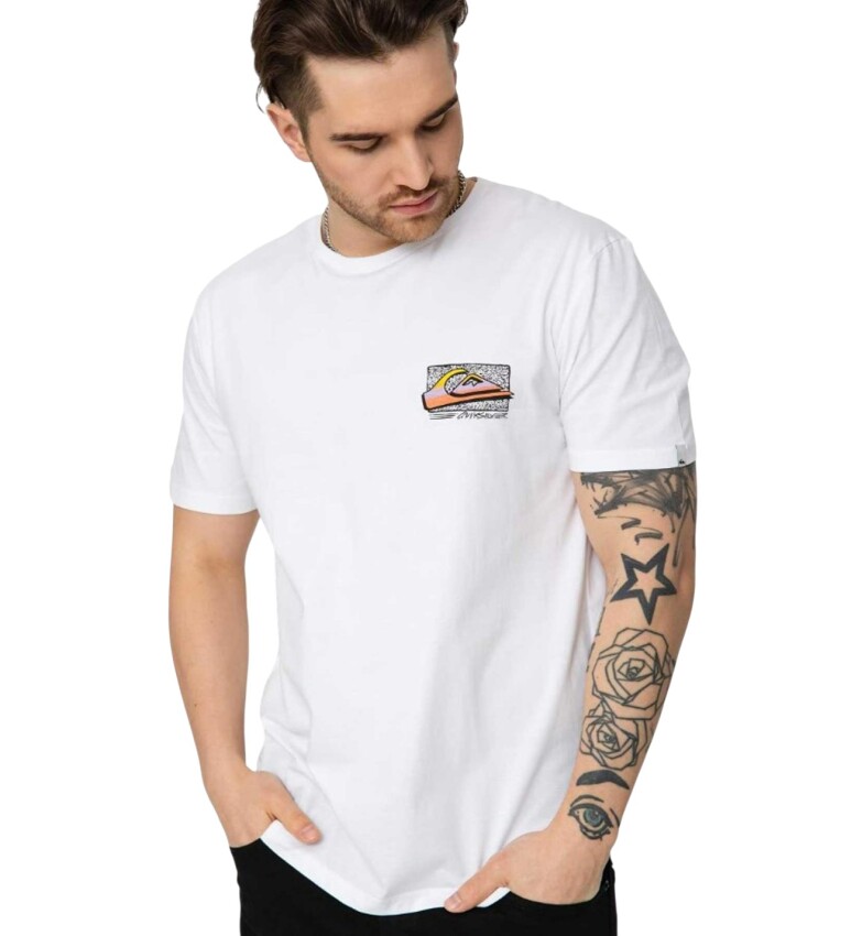 Quiksilver Retrofade M Tees Beyaz Erkek Tshirt - 1