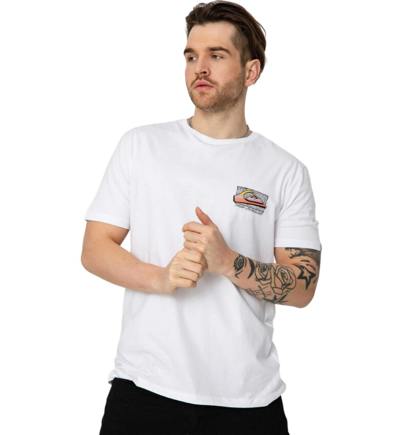 Quiksilver Retrofade M Tees Beyaz Erkek Tshirt - 2