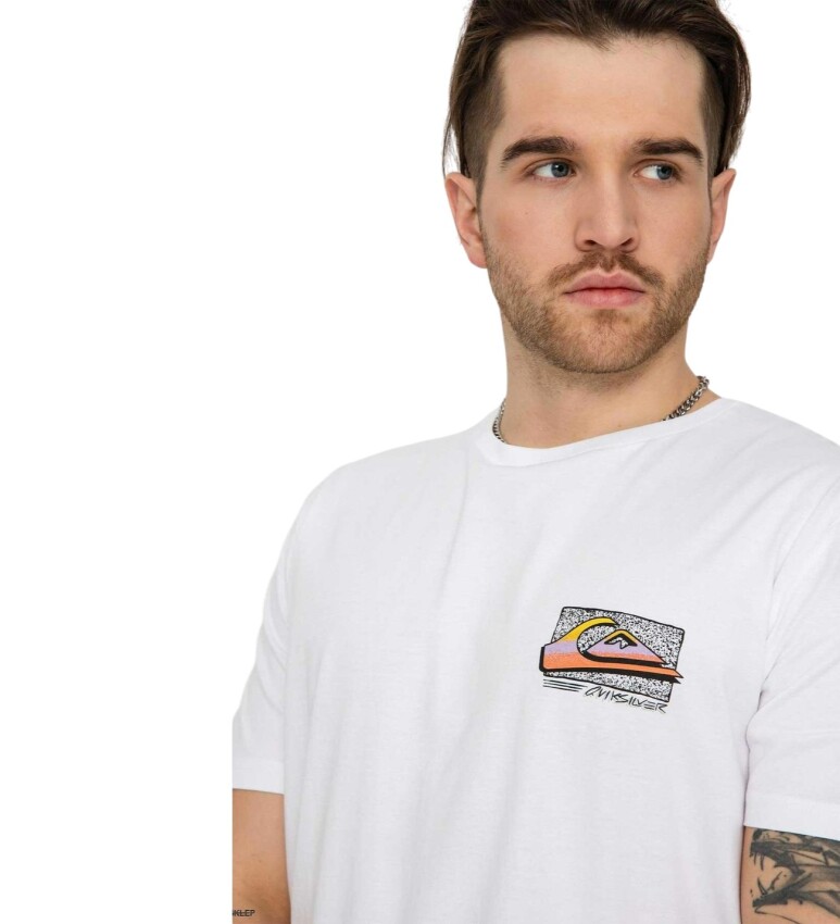 Quiksilver Retrofade M Tees Beyaz Erkek Tshirt - 4