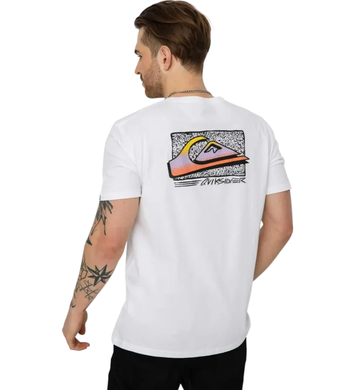 Quiksilver Retrofade M Tees Beyaz Erkek Tshirt - 5