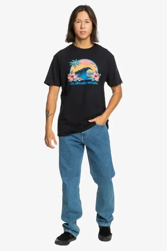 Quiksilver RIDING TODAY SS SİYAH Erkek Tshirt - 3