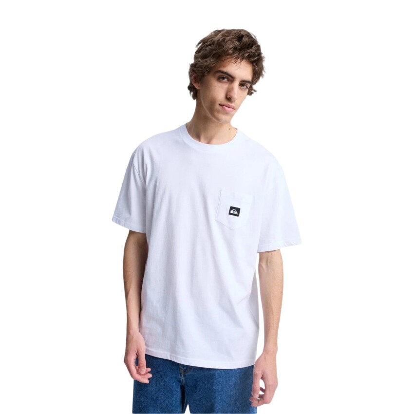 Quiksilver Salt Water Pock Beyaz Erkek Tshirt - 1
