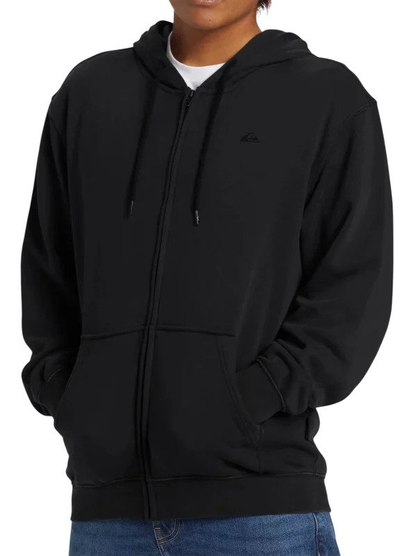Quiksilver Salt Water Zip Hoodie Siyah Erkek Sweatshirt - 4