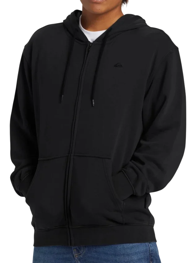Quiksilver Salt Water Zip Hoodie Siyah Erkek Sweatshirt - 4