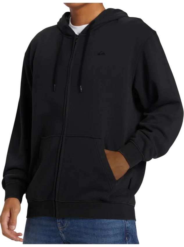 Quiksilver Salt Water Zip Hoodie Siyah Erkek Sweatshirt - 5