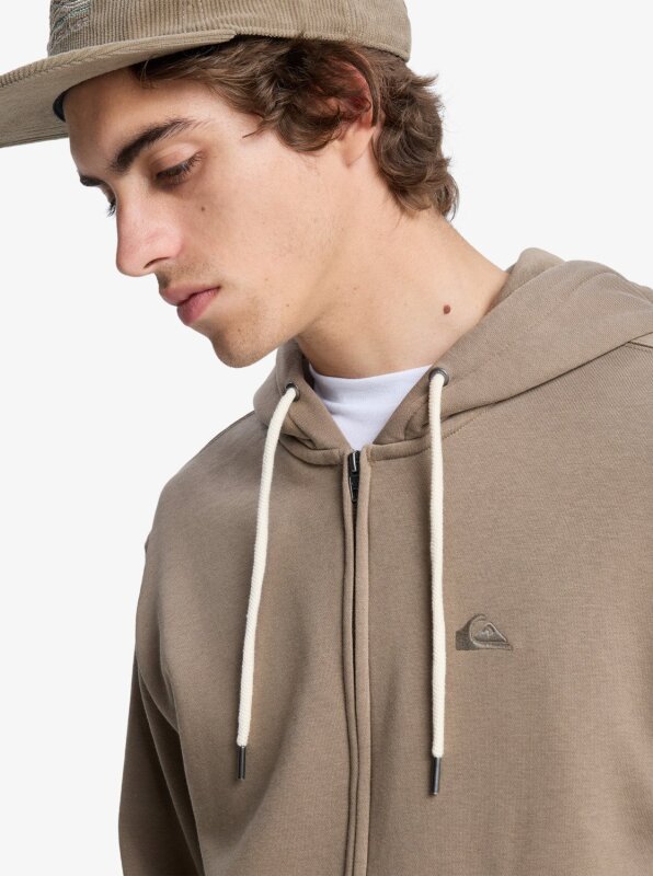 Quiksilver Salt Water Zip Hoodie Kahverengi Erkek Sweatshirt - 3