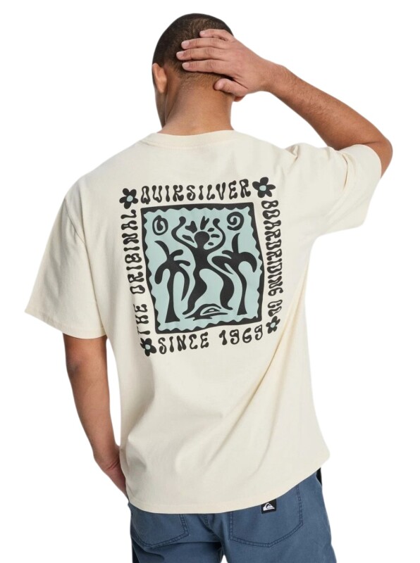 Quiksilver Serenity Splash Bej Erkek Tshirt - 3