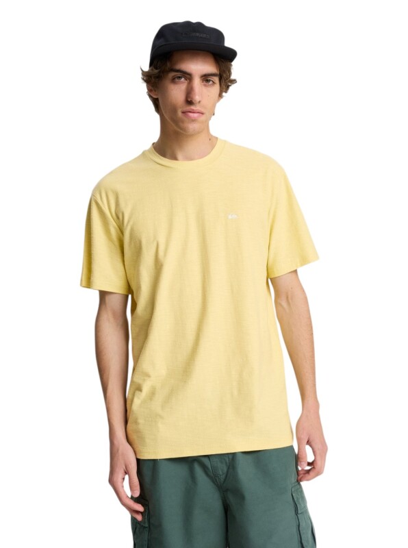 Quiksilver Slub Roundneck Yeşil Erkek Tshirt - Quiksilver