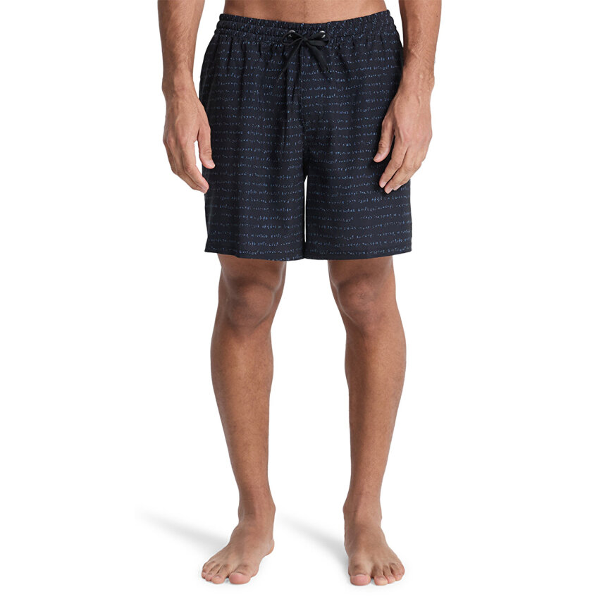 Quiksilver Strech Printed Antrasit Erkek Mayo - 1