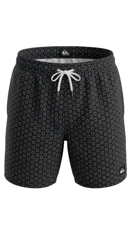 Quiksilver Strech Printed Antrasit Erkek Mayo - 1