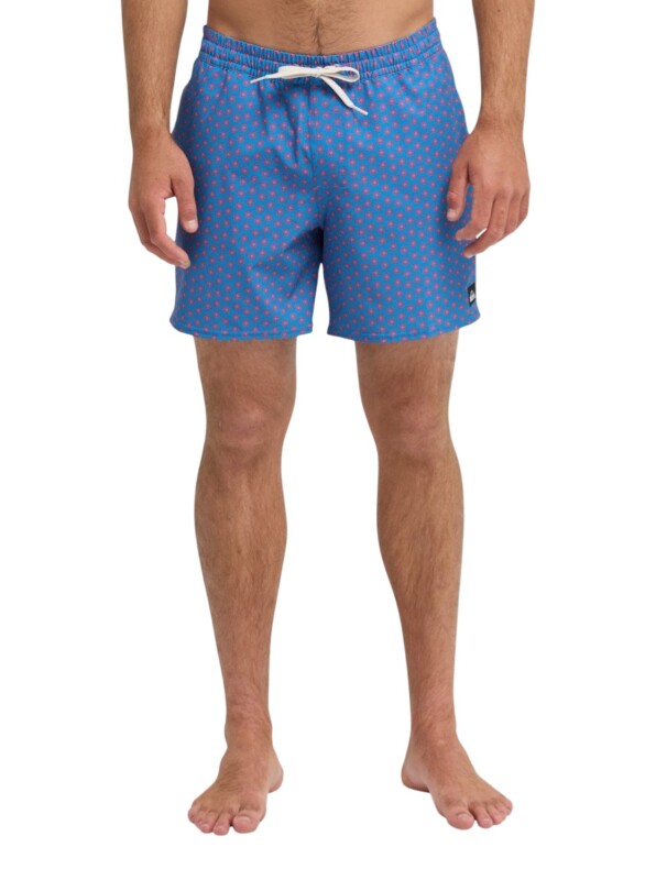 Quiksilver Strech Printed Mavi Erkek Mayo - Quiksilver