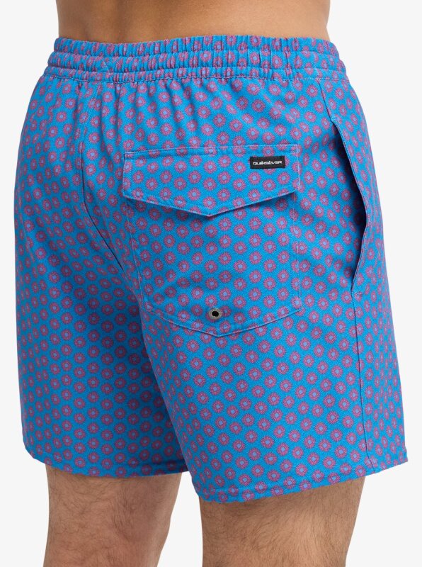 Quiksilver Strech Printed Mavi Erkek Mayo - 4