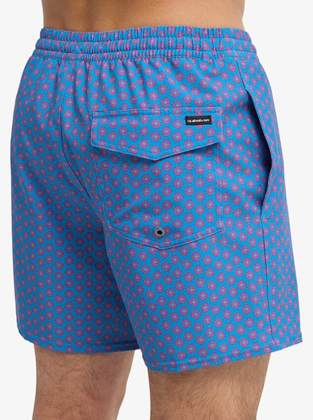 Quiksilver Strech Printed Mavi Erkek Mayo - 4