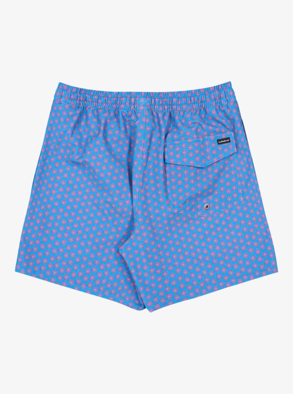 Quiksilver Strech Printed Mavi Erkek Mayo - 8