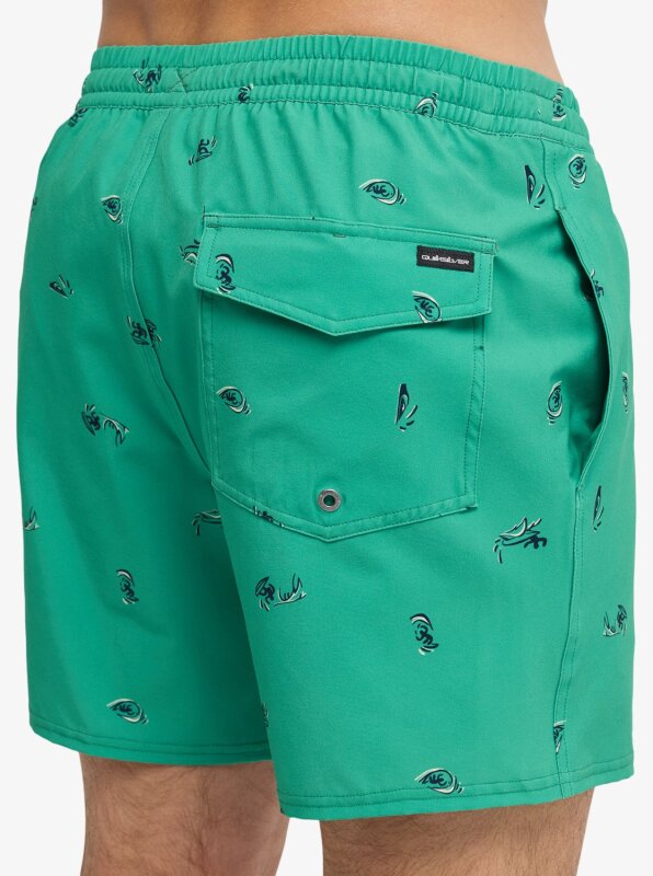 Quiksilver Strech Printed Yeşil Erkek Mayo - 4