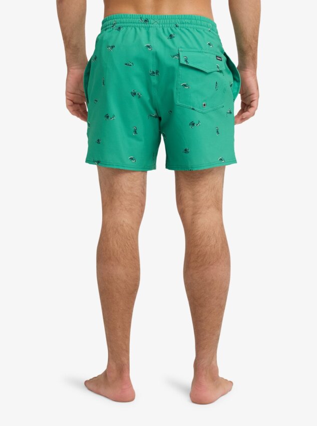 Quiksilver Strech Printed Yeşil Erkek Mayo - 6