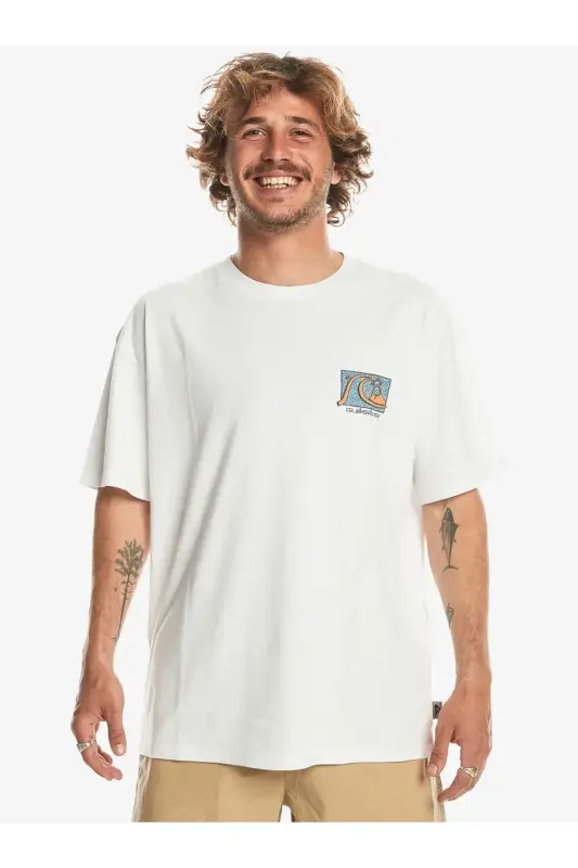 Quiksilver TAKE US BACK BUBBLE SS BEYAZ Erkek Tshirt - 3