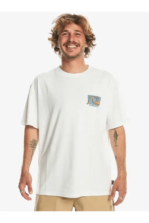 Quiksilver TAKE US BACK BUBBLE SS BEYAZ Erkek Tshirt - 3