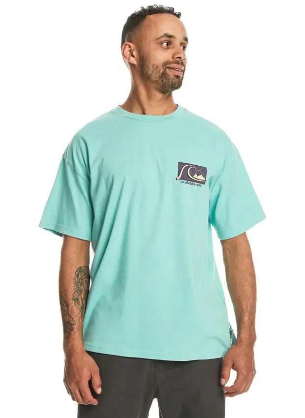 Quiksilver TAKE US BACK BUBBLE SS Mavi Erkek Tshirt - 3