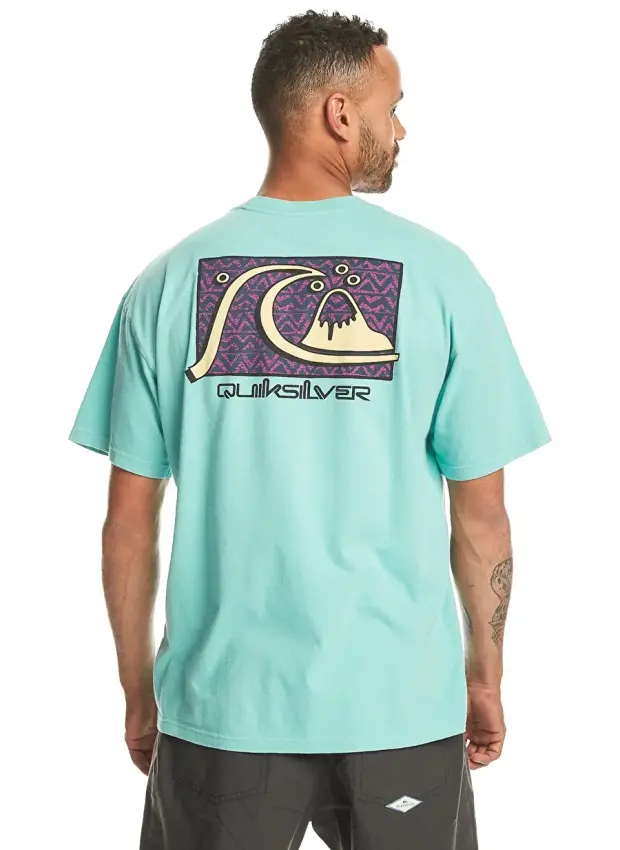 Quiksilver TAKE US BACK BUBBLE SS Mavi Erkek Tshirt - 4