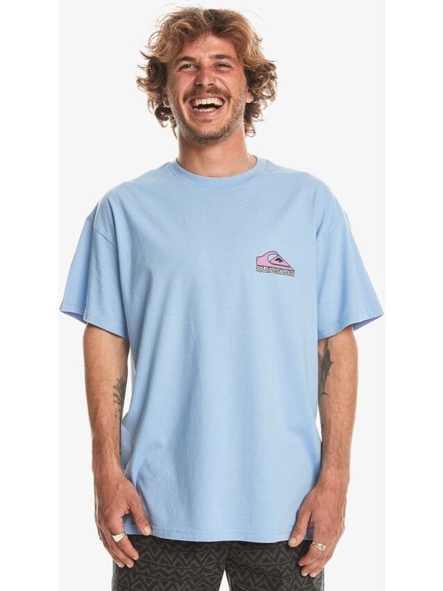 Quiksilver TAKE US BACK LOGO SS Mavi Erkek Tshirt - 3