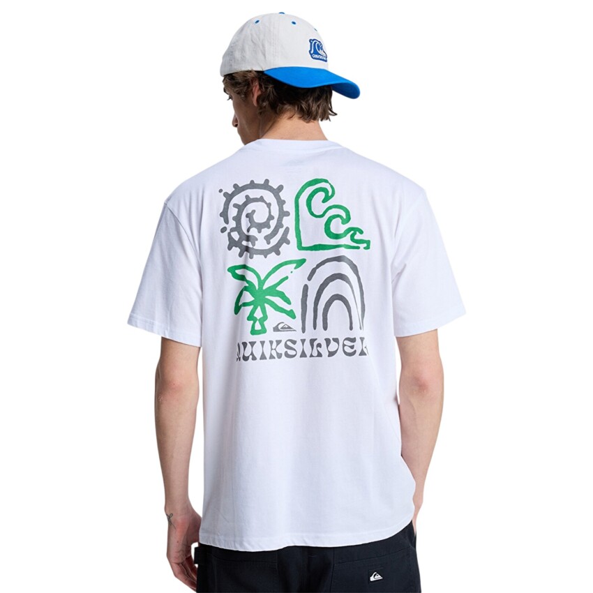 Quiksilver Tap In Beyaz Erkek Tshirt - 3