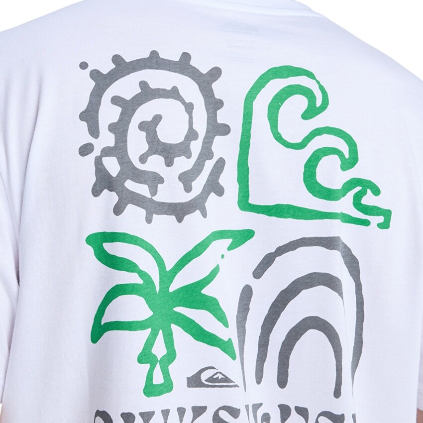 Quiksilver Tap In Beyaz Erkek Tshirt - 5