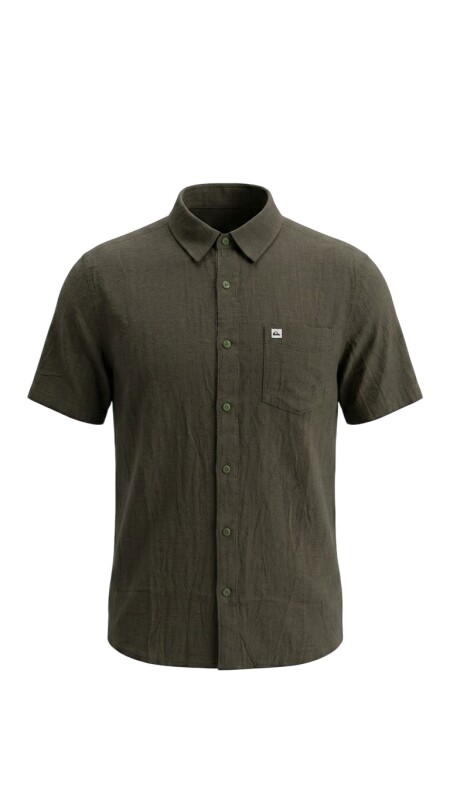 Quiksilver Timebox Haki Erkek Gömlek - 1