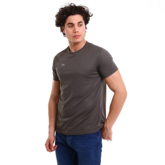 Raru Raru Erkek Basic T-Shirt TRES Haki Erkek Tshirt - 3