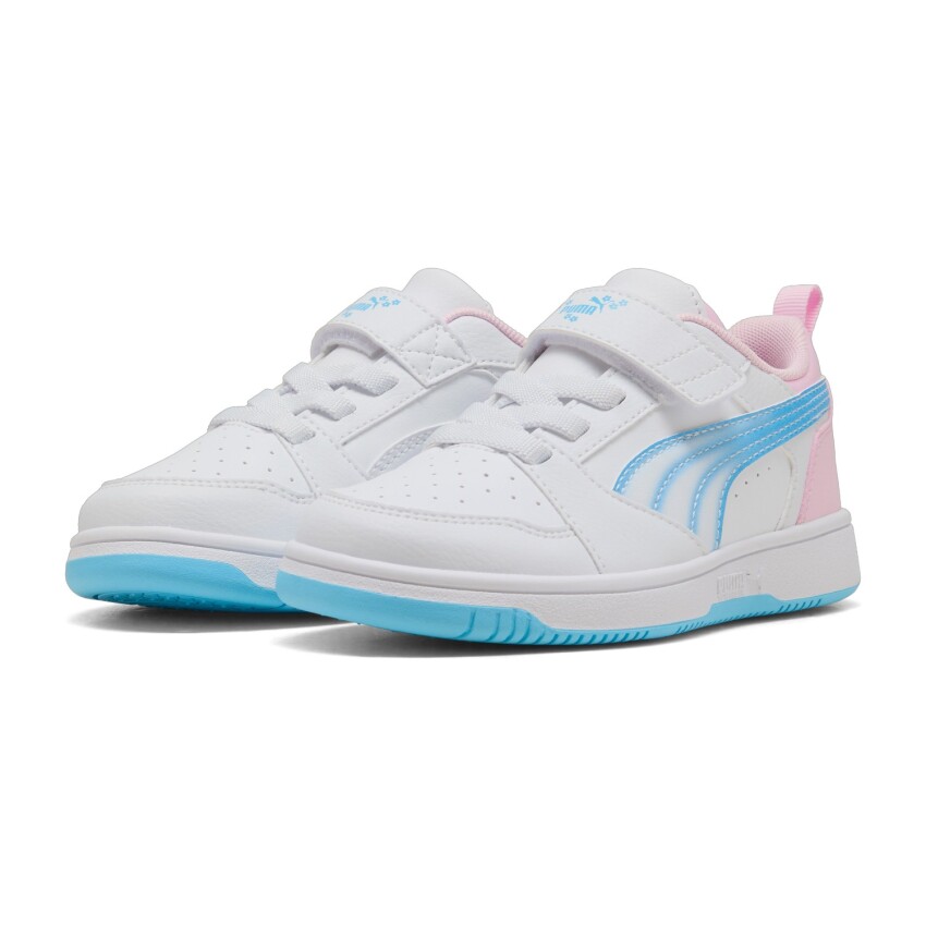 Puma ReboundV6LoJellyHeaven AC+PS Beyaz Çocuk Günlük Ayakkabı - 3