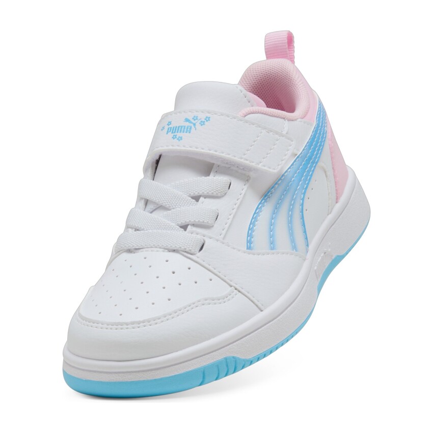 Puma ReboundV6LoJellyHeaven AC+PS Beyaz Çocuk Günlük Ayakkabı - 4