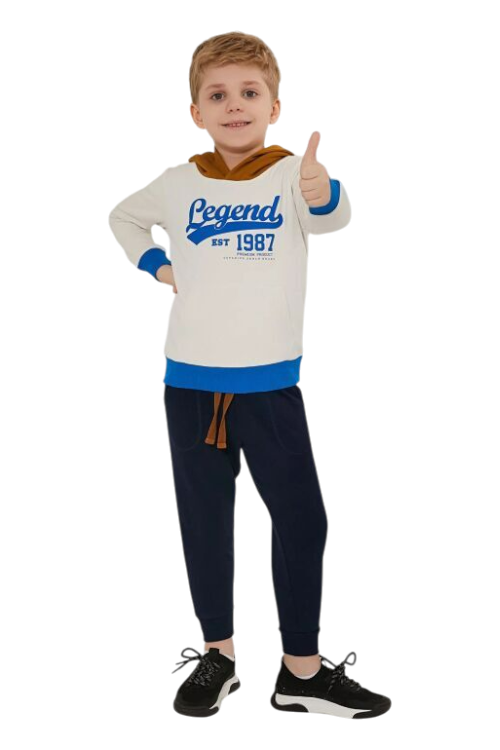 RolyPoly Kids ERKEK ÇOCUK EŞOFMAN TAKIM Bej Çocuk Eşofman Takımı - 1