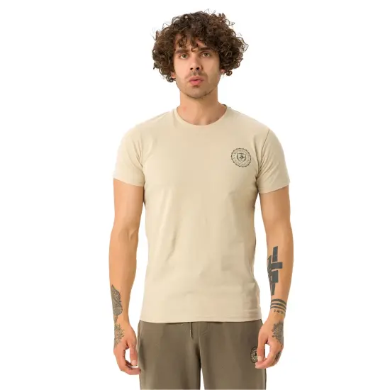 Routefield TIMOTHY Bej Erkek Tshirt - 1